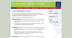 Desktop Screenshot of heureka-matematik.dk