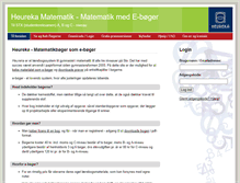 Tablet Screenshot of heureka-matematik.dk